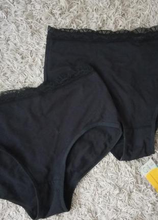 Натуральные высокие трусики, cleve, хлопок
