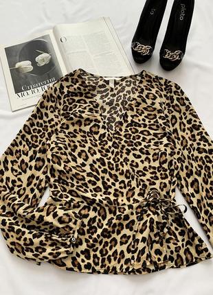 Блуза в леопардовий принт h&m5 фото