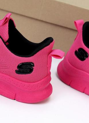 Жіночі рожеві кросівки текстильні2 фото