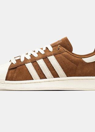 Жіночі кросівки adidas superstar brown beige 37-38-39