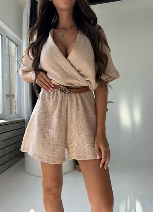 Женский комбинезон из муслина🌸