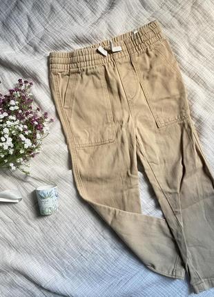 Брюки штаны на мальчика 4-5 лет, бежевого цвета джогеры jogger от h&m новые