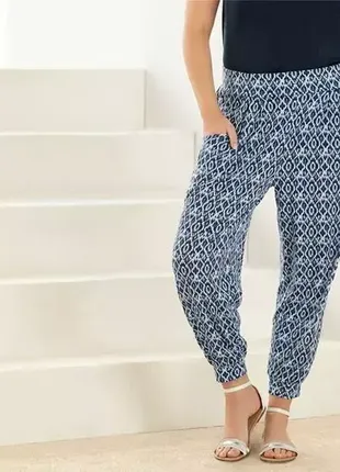 Летние свободные штанишки-гаремки женские plus-size esmara евро размер 3xl 56/58 наш 64/66р.