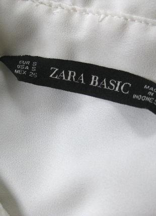 Нежная молочная рубашка блуза zara9 фото