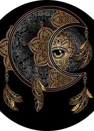 Сменная кнопка чанка для браслета 18 мм луна в стиле мехенди