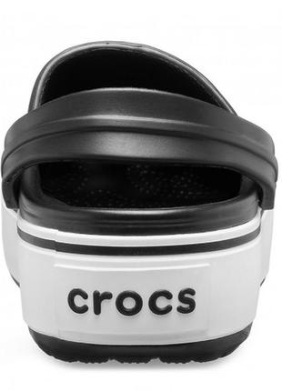 Crocs кроксы клоги сабо шлепки на платформе сандалии crocband platform clog  black fra5 фото