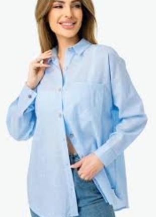 Лляна сорочка вільного крою