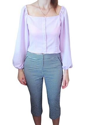 Капрі в клітинку бриджі в карту papaya