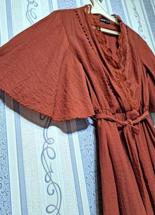 Шикарное длинное платье shein, вискоза