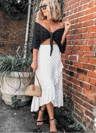 Новая юбка в горох миди от h&m2 фото
