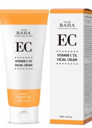 Антиоксидантний зволожуючий крем-гель з вітаміном е cos de baha vitamin e gel cream (ec) 120 мл