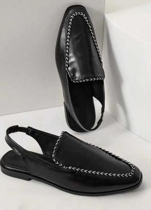 Лофери туфлі відкрита пятка босоніжки