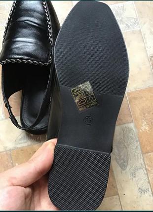 Лофери туфлі відкрита пятка босоніжки