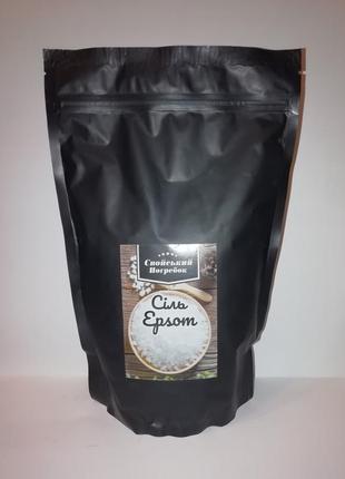 Сіль епсом, англійська сіль epsom (магнію сульфат, магнезія), 1 кг, німеччина