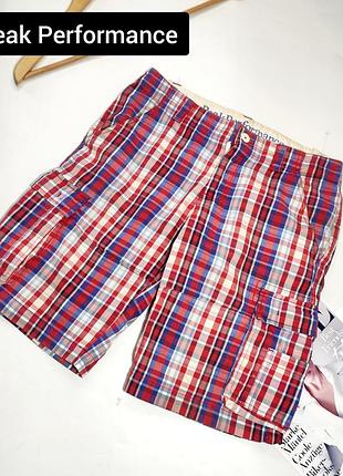 Шорты мужские в клетку с карманами от бренда peak performance s