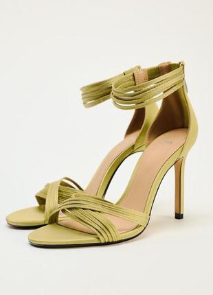 Босоножки женские зеленые zara new2 фото