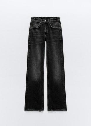 Широкие джинсы трубы палаццо в стиле zara