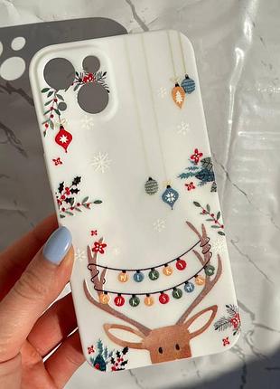 Чохол новорічний для iphone 13 айфон 13