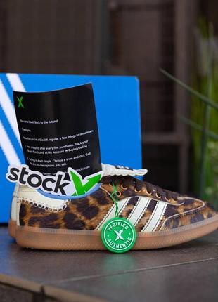 Женские кроссовки adidas LOW pony x wales bonner leopard