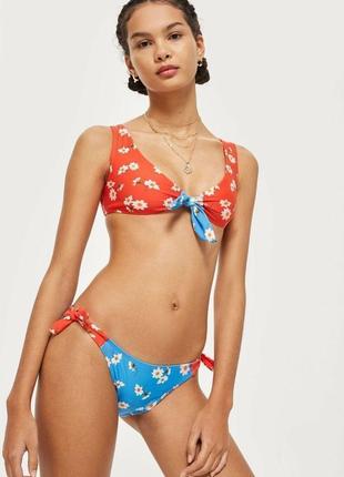 Купальник в цветочный принт topshop