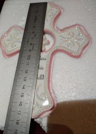 Крест настенный фарфоровый