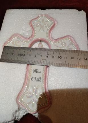 Крест настенный фарфоровый