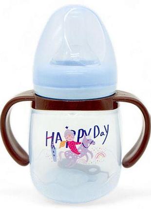 Поїльник з силіконовим носиком, блакитний