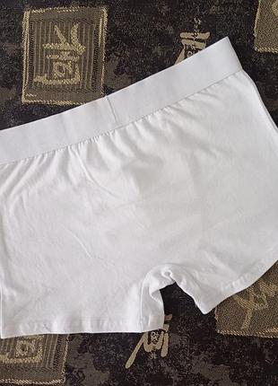 Труси боксери чоловічі білі р.м