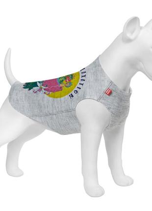 Майка для собак waudog clothes, рисунок "рик и морти 2", m47, b 70-76 см, с 41-46 см