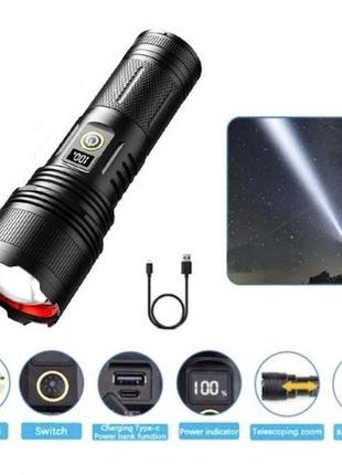 Фонарь ручной аккумуляторный pld-503-tg power bank
