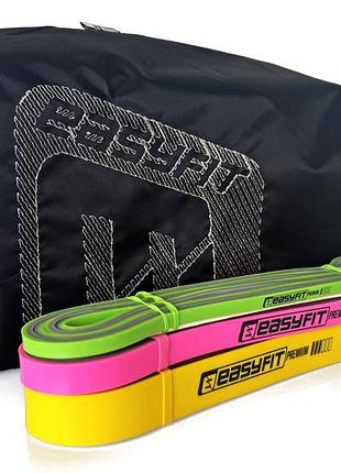 Набор двухслойных резинок для подтягиваний easyfit premium 2-32 кг (3 шт)