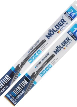 Комплект щеток стеклоочистителей гибридных molder quantum для renault megane 2008-2015 ku-22