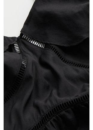 Новое!воздушное невесомое ярусное платье оверсайз с открытыми плечами h&amp;m