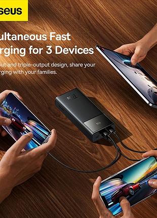 Повербанк baseus star-lord digital display 10000mah 22.5w черный (ppxj10, ppxj100001)