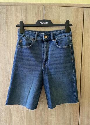 Джинсовые шорты-бермуды zara