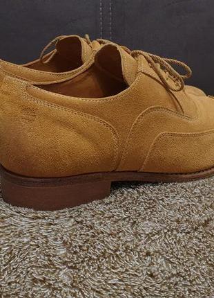 Мужские кожаные туфли оксфорды от американского бренда timberland5 фото