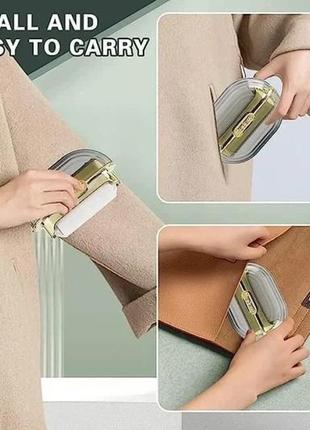 Многоразовая щетка для удаления ворса и липкий ролик 2 в 1 capsule fuzzer