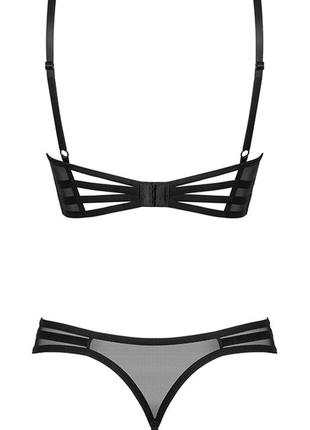 Комплект obsessive roxelia set otwarty чорний4 фото