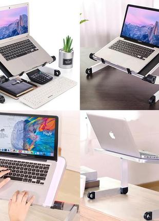 Столик-подставка под ноутбук до 14″, книгу, журнал, table buddy раскладной