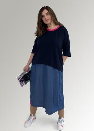 Жіноча сукня hookk design 017_1_56/58 синій 56-58