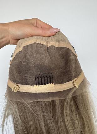 Система замещения волос на маленькую голову, парик натуральный на полной сетке, русый...