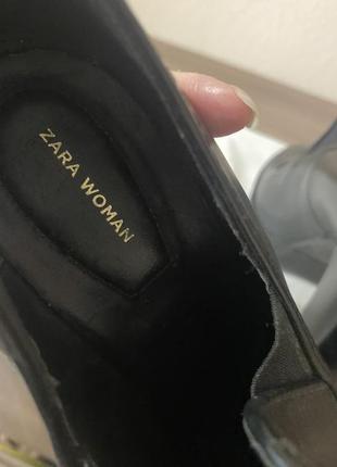 Кожаные ботильоны