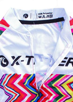 Вело костюм женский x-тiger xw-ct-155 multicolor zigzag 2xl разноцветная велоодежда...
