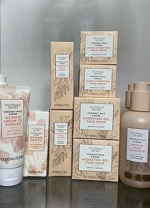 Victoria secret для обличчя крем, умивалка, інтим гель