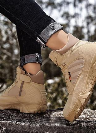 Тактические ботинки lesko 6675 sand khaki размер 40 мужские армейские tactical  rt-t89 фото