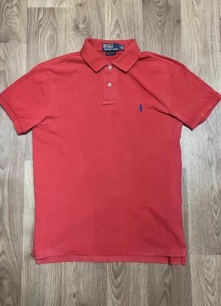 Футболка polo ralph lauren, оригинал, красный размер м