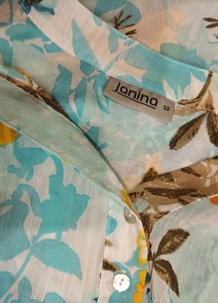 Легка, повітряна, шифонова туніка, сорочка у квітковий принт від janina8 фото