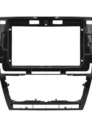 Перехідна рамка 10.1" lesko для автомобіля skoda octavia (2004-2013рр.) f-6502 black шкода