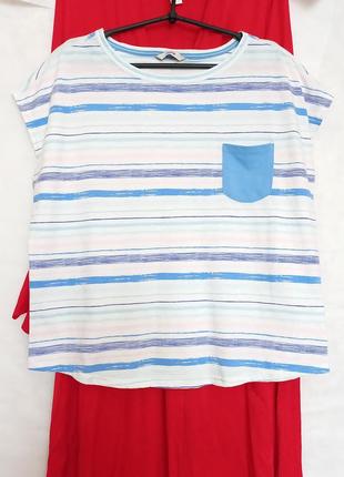 Футболка принт узор смужка
