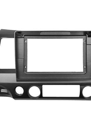 Переходная рамка lesko 10.1" black для автомобилей honda civic (2008-2011г.) ho-083t (sku_6473-22676)